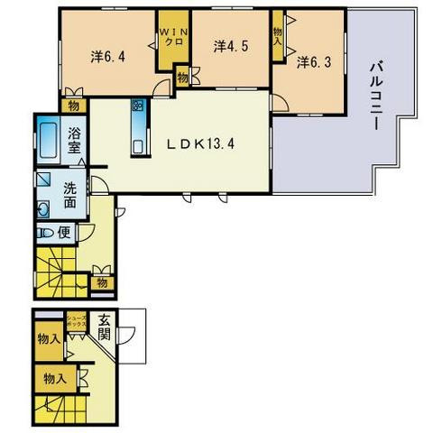 ヘーベルメゾン松香台の間取り