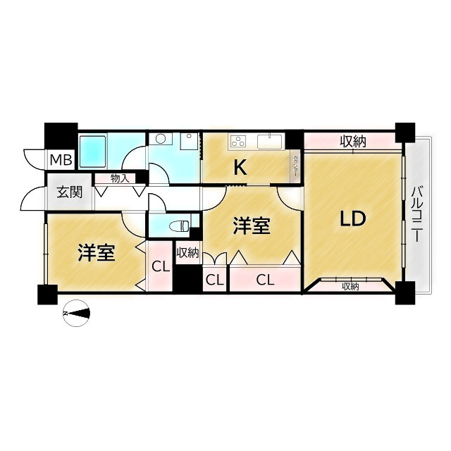 フォルム洛北の間取り