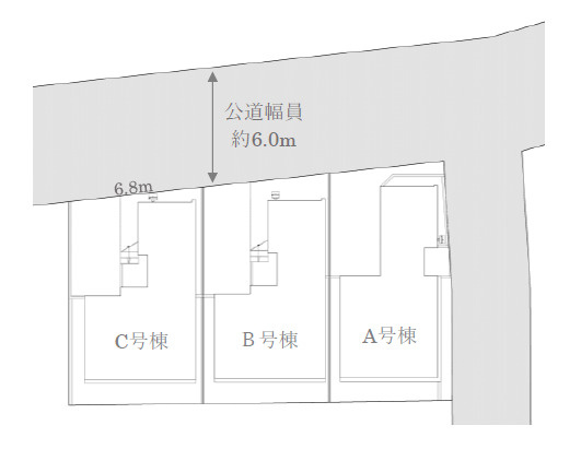中野区白鷺1丁目　高品質デザイン邸宅　角地含む全3棟の区画図|北東角地を含む全3棟♪ハイグレード邸宅の誕生です♪
