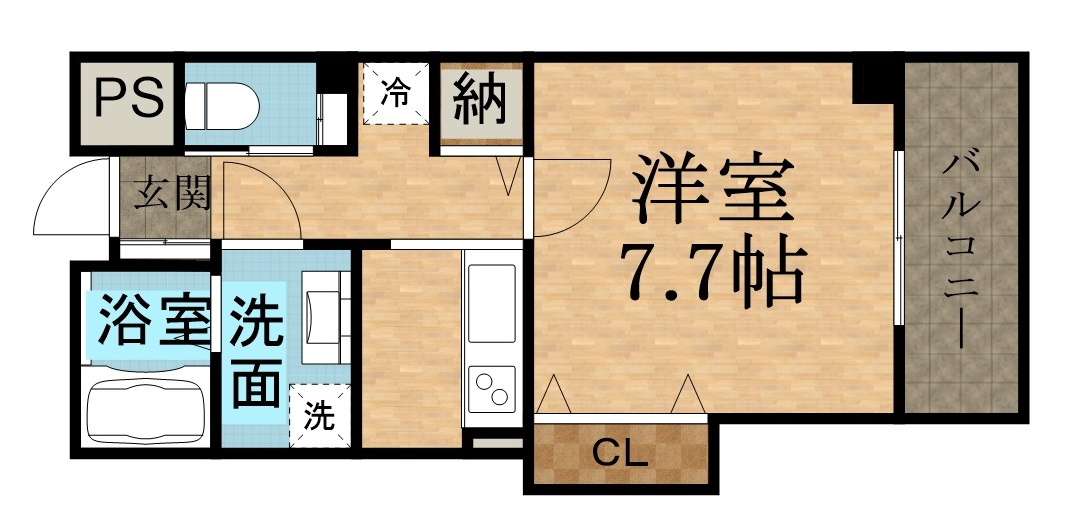 宝塚市逆瀬川１丁目の賃貸マンションの間取り