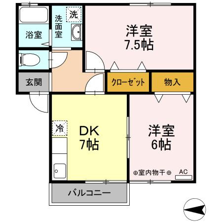 アネックス将軍野202の間取り