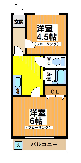 ユーハウスササヅカの間取り