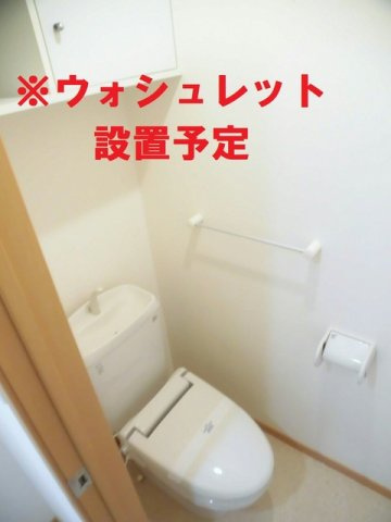 カーサフィオーレＡのトイレ|ゆったりとした空間のトイレです