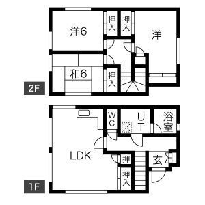 高宮4丁目結城邸1号の間取り