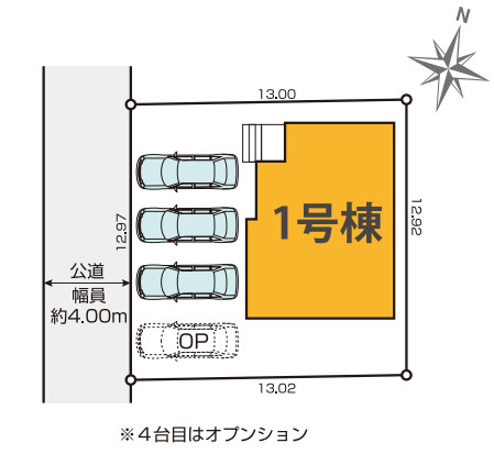 入間市小谷田9期　新築戸建て　GRACEの区画図|4/6撮影