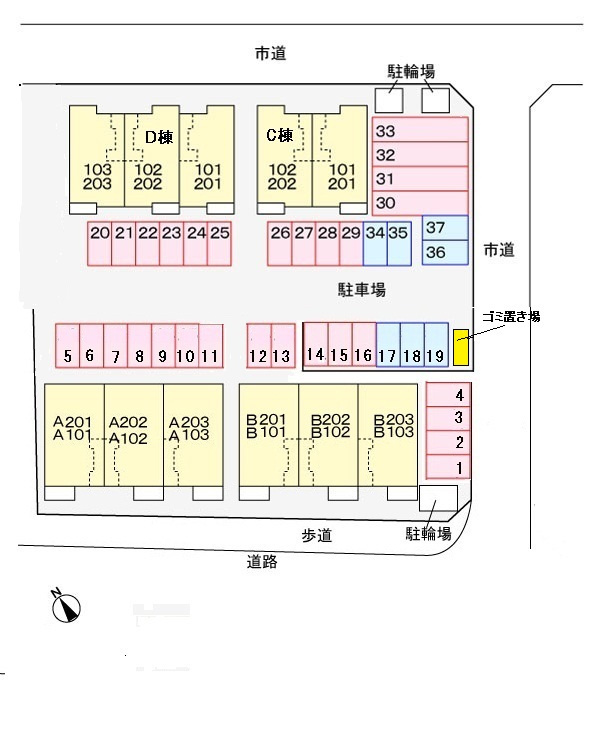 フィオーレ・2011 Aの区画図
