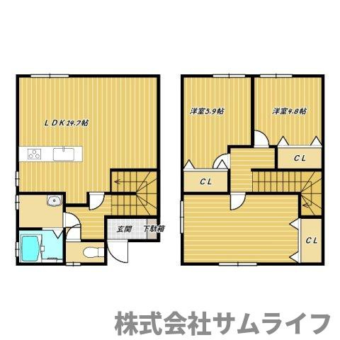 【間取り】 | フォレストTOMO4棟
