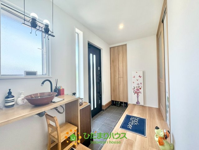 加須市下高柳　中古一戸建ての玄関|2026年4月19日　撮影