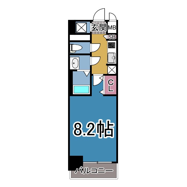 S-RESIDENCE堀田駅前futurの間取り