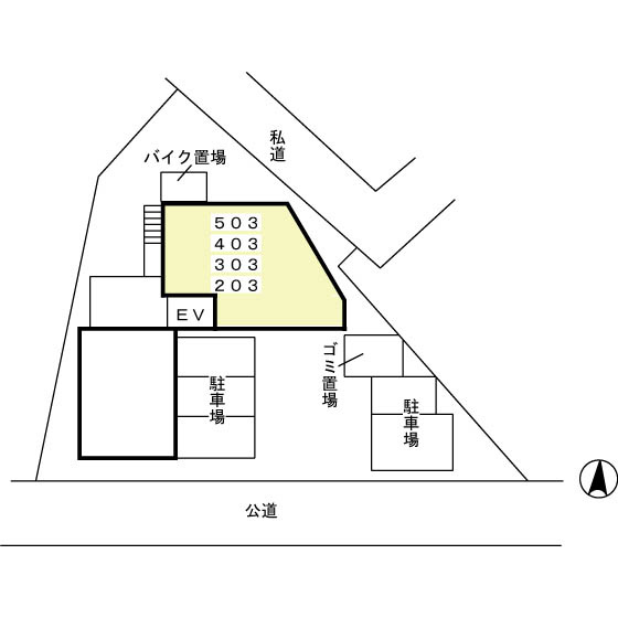 D'クラディア亀戸ブリエアの区画図