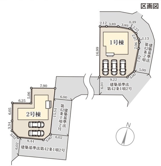 リーブルガーデン熊本市北区楠野町第二の区画図