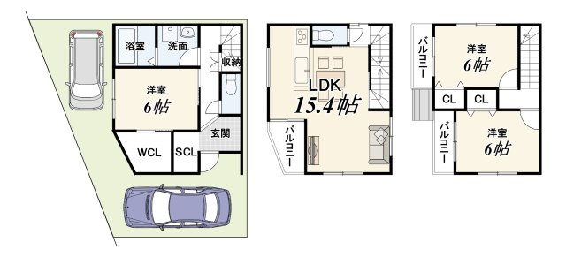 横大路六反畑の間取り|【新築参考プラン】
建物価格2200万円、建物面積86.67m2
外構費用120万円（税込）別途要
設計監理費用170万円（税込）別途要
解体・地盤改良費用別途要