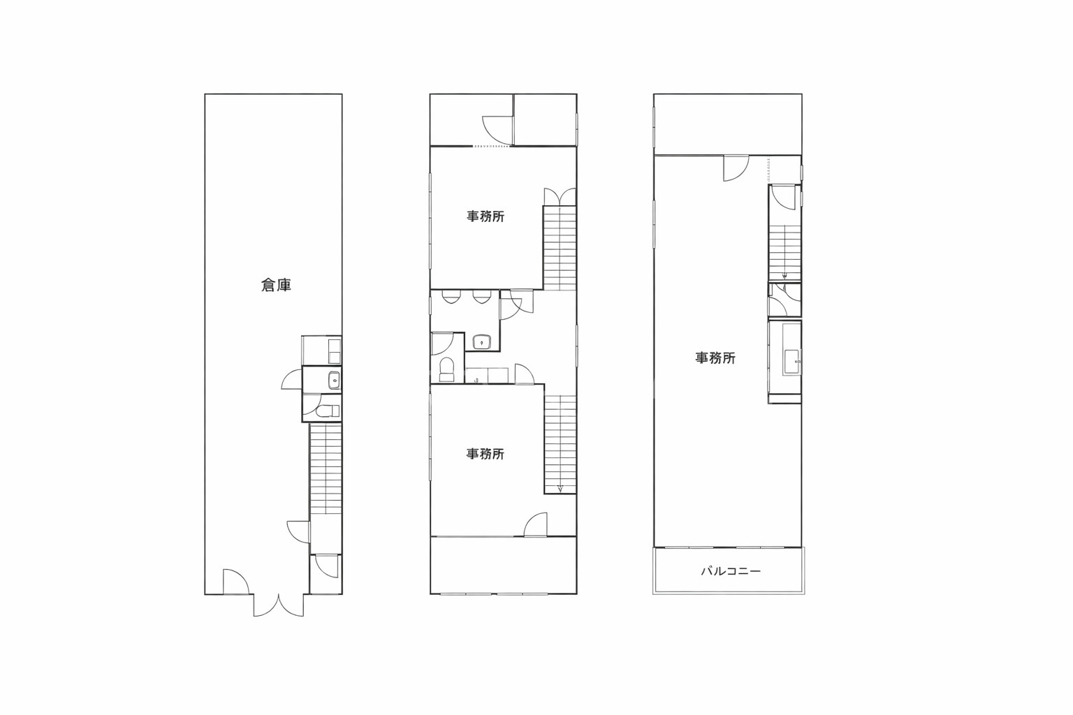 大淀中３丁目倉庫兼事務所の間取り