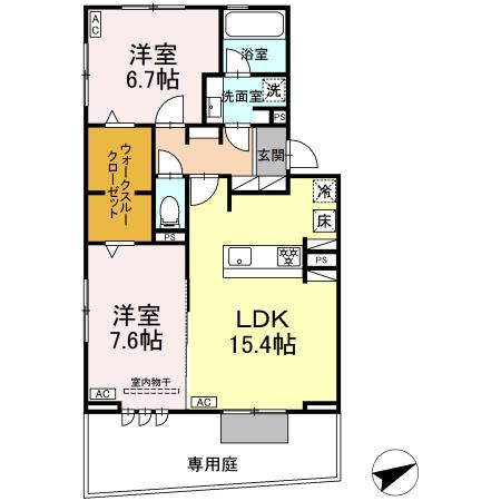 【間取り】 | パークハイツ竜美