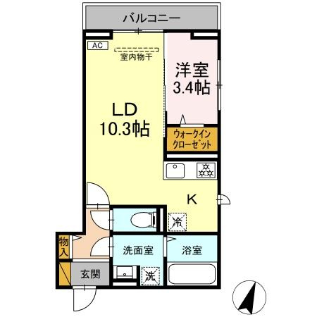 【間取り】 | D-SOLACE祐光　B
