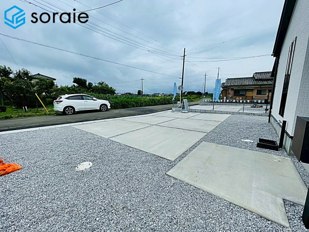 狭山市下奥富4期　新築平屋戸建て　全2棟　1号棟　グラファーレの駐車場|2026/7.6撮影