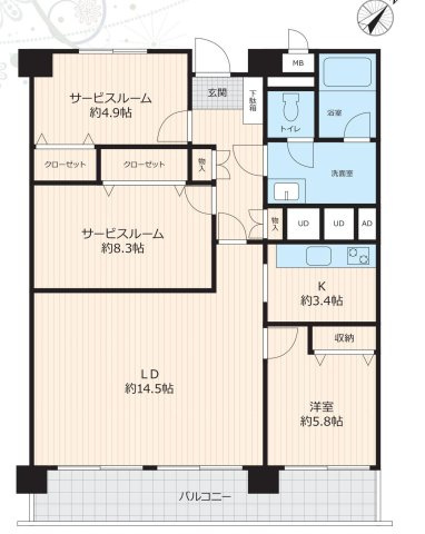 西東京市谷戸町３丁目の中古マンション