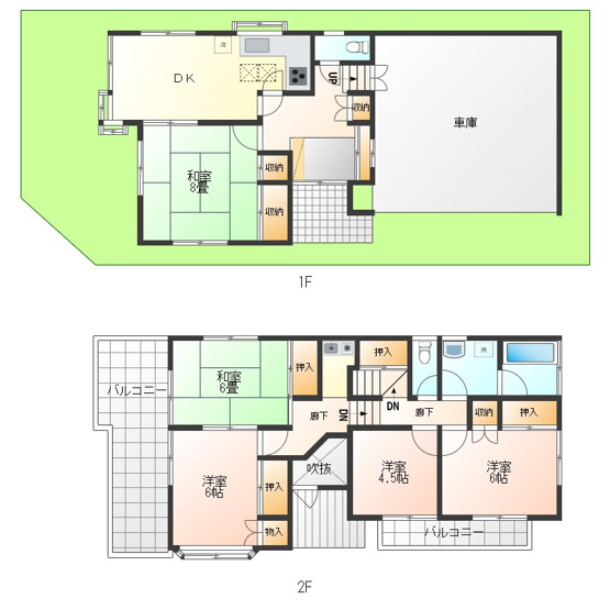【間取り】 | 武蔵村山市学園4丁目　中古戸建 | 5DK♪