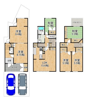【間取り】 | 紫竹西南町