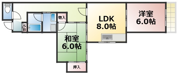 【間取り】 | ロイヤルコート中道　仲介手数料無料