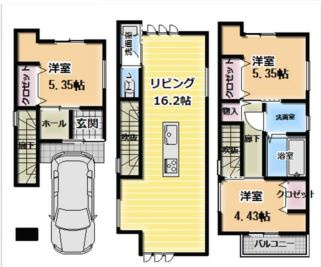垂水区清水が丘戸建の間取り