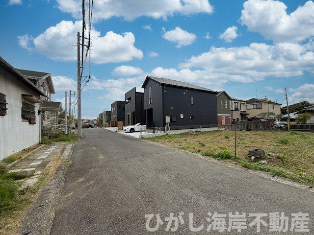 中郡大磯町西小磯　売地　全２区画の前面道路含む現地写真|現地外観
