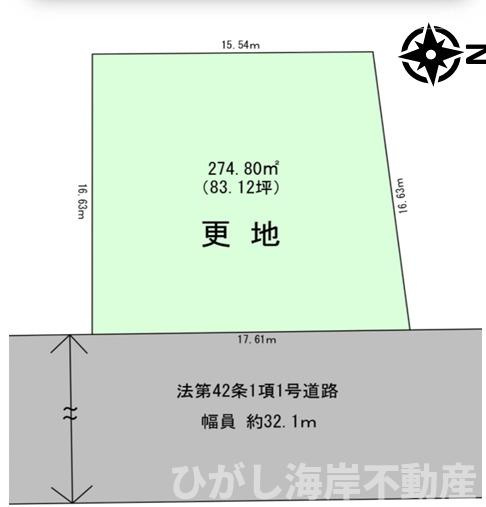 平塚市錦町　売地の土地図|土地図