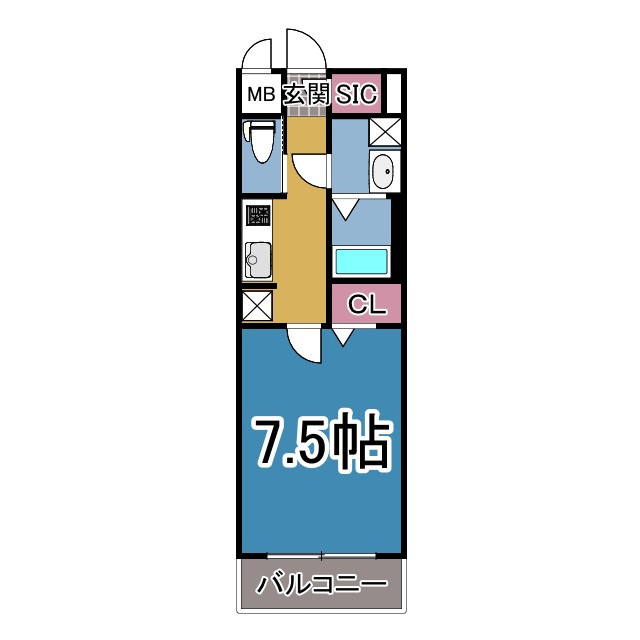 S-RESIDENCE堀田駅前futurの間取り