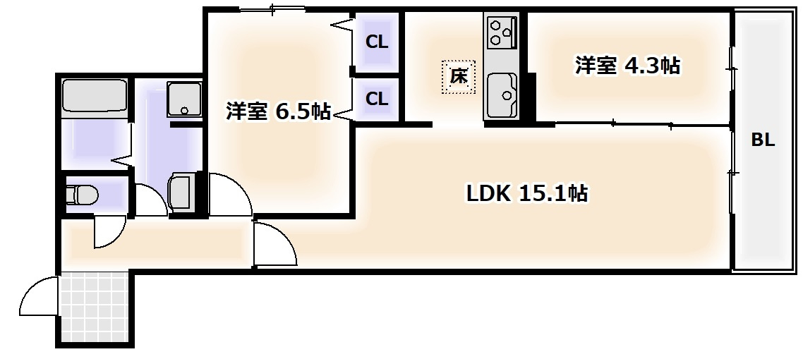 Villa Felicite(ヴィラフェリシテ) の間取り