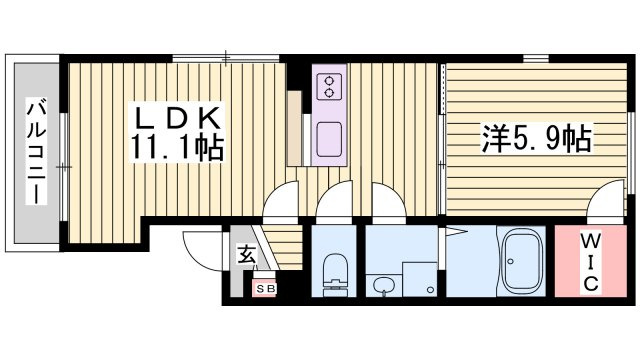 ベイコート東舞子の間取り
