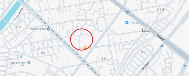高砂市中島一丁目　山陽電鉄「伊保・荒井駅」徒歩17分の地図