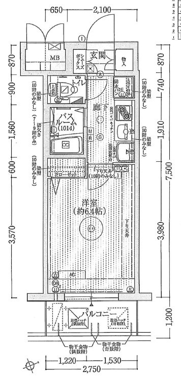エステムコート新大阪Ⅶステーションプレミアムの間取り
