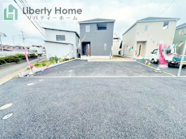 小美玉市羽刈第3　1号棟　新築戸建の駐車場