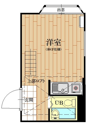 中野区東中野１丁目のアパートの間取り