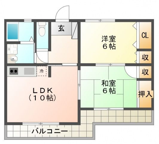 グリーンハイツヤマモの間取り
