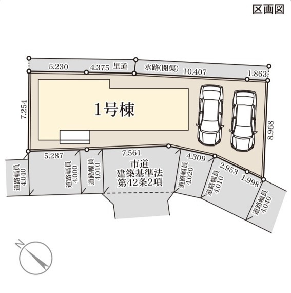 リーブルガーデン熊本市南区土河原町の区画図