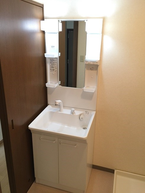 岸和田市三田町の賃貸マンションの洗面所|広い洗面スペース