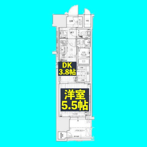 エステムコート名古屋鶴舞シエルの間取り