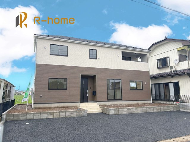 稲敷郡阿見町上長第1　新築戸建て　1号棟の外観|建物完成いたしました！ご予約で『平日』や『夕方』などでもご見学可能です！
