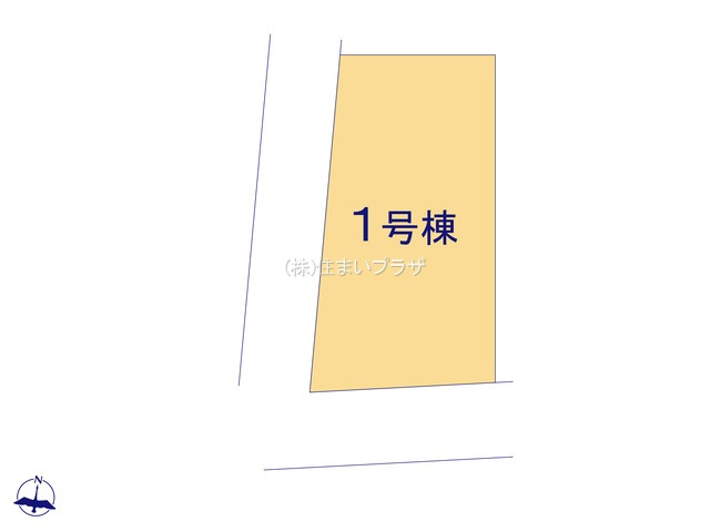 仲介手数料無料）一宮市浅井町河田１号棟の区画図