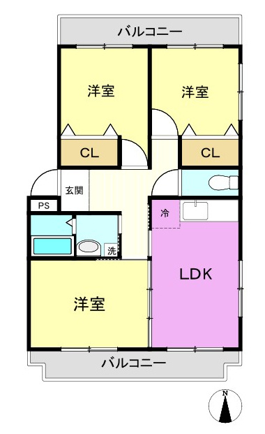 リバーサイドレジデンスA棟の間取り