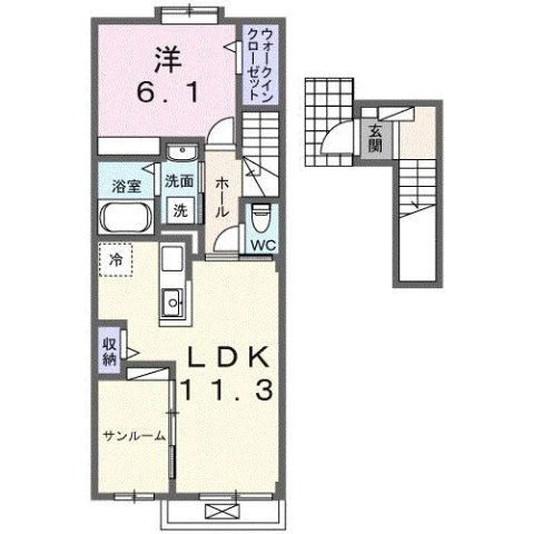 【間取り】 | ルーエ　Ⅴ
