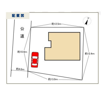 藤沢市亀井野二丁目　中古戸建の区画図
