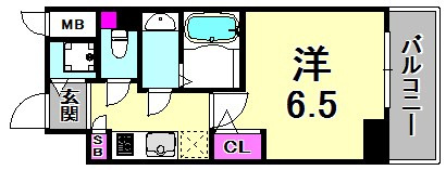S-RESIDENCE神戸元町の間取り