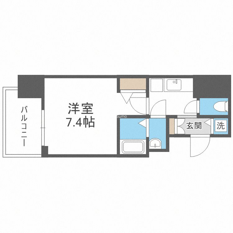 エグゼ堺筋本町の間取り