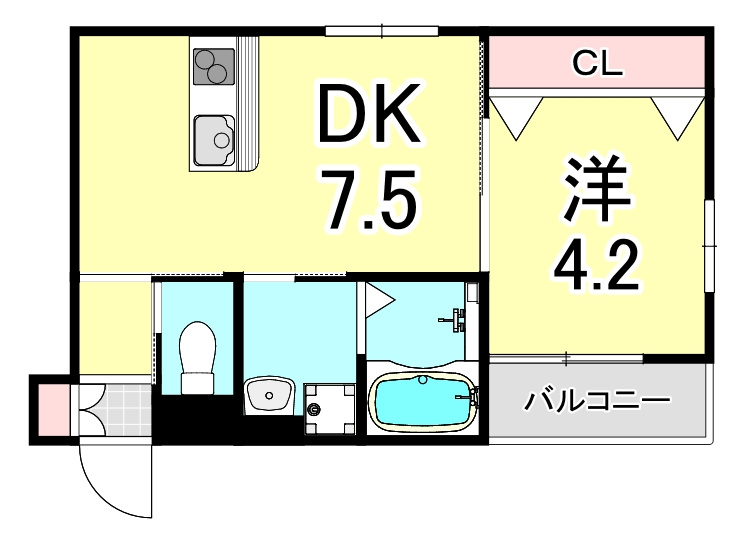 グランメール芦屋南宮町の間取り