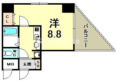 ロイヤルヒル神戸三ノ宮Ⅱの間取り