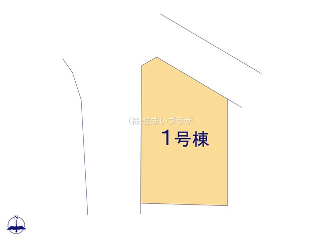 仲介手数料無料）一宮市祐久第２・１号棟の区画図