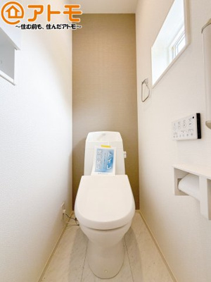 【トイレ】 | 焼津市石津　新築戸建　2号棟 | 毎日使うトイレだからこそ機能性を重視したいですよね！温水洗浄便座で快適な時間をお過ごしください♪