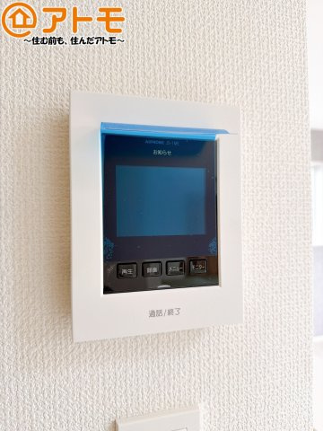 【防犯設備】 | 焼津市石津　新築戸建　2号棟 | TVモニター付きインターホンは訪問者を確認することができて、防犯性に優れています♪